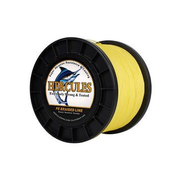 HERCULES 2000M 2187Yds Yellow 10lb-250lb PE Braid Fishing Line 12 Strands HERCULES